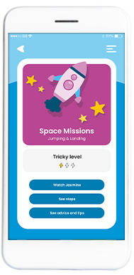 Developing physical literacy Bursts Phone, Space Mission